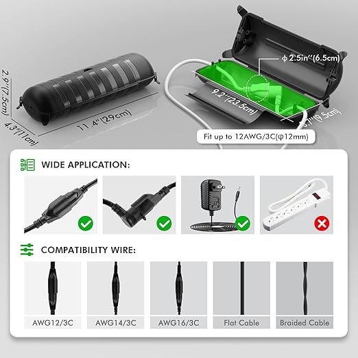 RESTMO 2 Pack Outdoor Waterproof Electrical Box, Weatherproof Connection Box - Image 2
