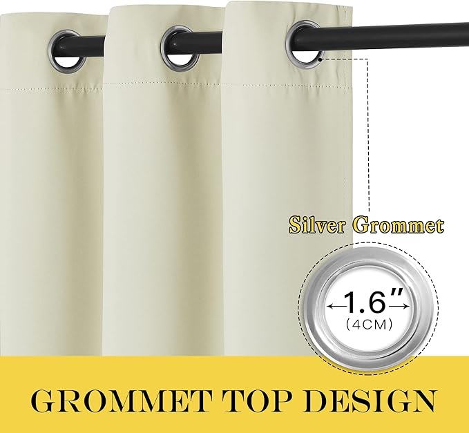 NICETOWN Blackout Drapery Curtain Panel 90 inches Long - Image 6