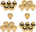 Brass Misting Nozzles for Outdoor Cooling System 22 pcs, 0.012" Orifice 10/24 by Aootech