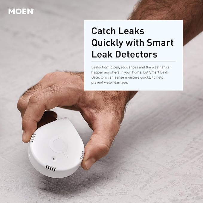 Moen Flo Smart Water Monitor and Automatic Shutoff Sensor, Wi-Fi Water Leak - Image 16