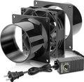 120mm x 38mm 4 Inch Duct Booster Small 12V Exhaust Fan by CoolingFan
