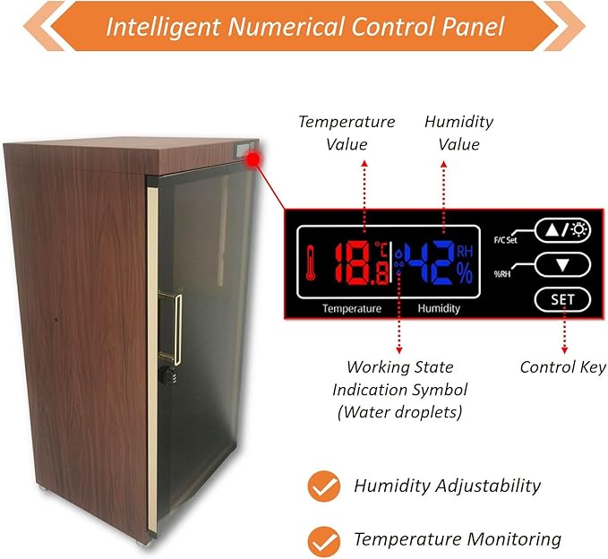 TECHTONGDA Musical Instrument Dehumidifying Dry Cabinet Box 110V 35-60% RH - Image 5