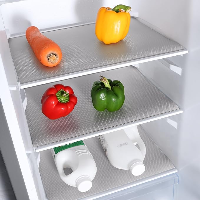Light Gray Shelf Liners for Kitchen Cabinets Non Adhesive Drawer Liner for - Image 7