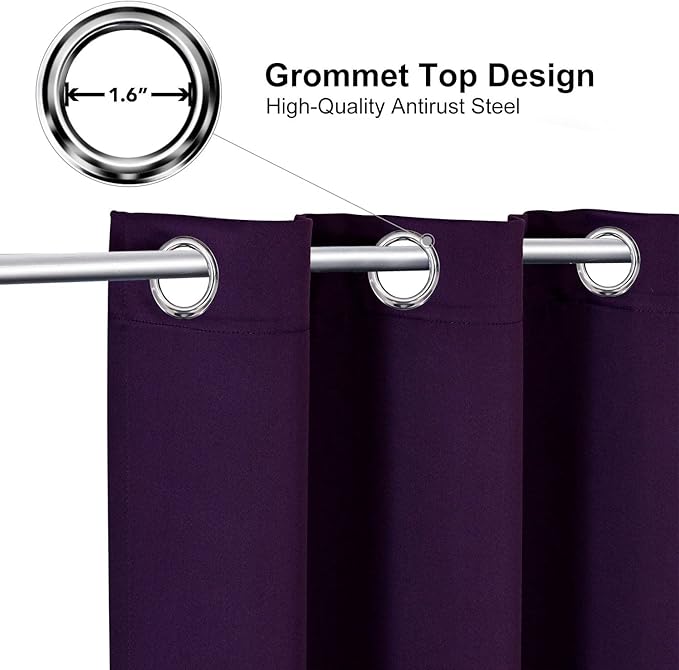 ChrisDowa Grommet Blackout Curtains - Image 2