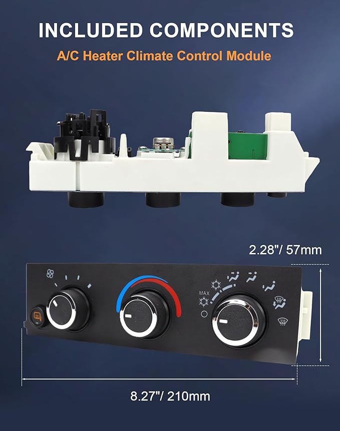 Flecto Manual Climate Control Module AC Heater Panel Compatible - Image 6