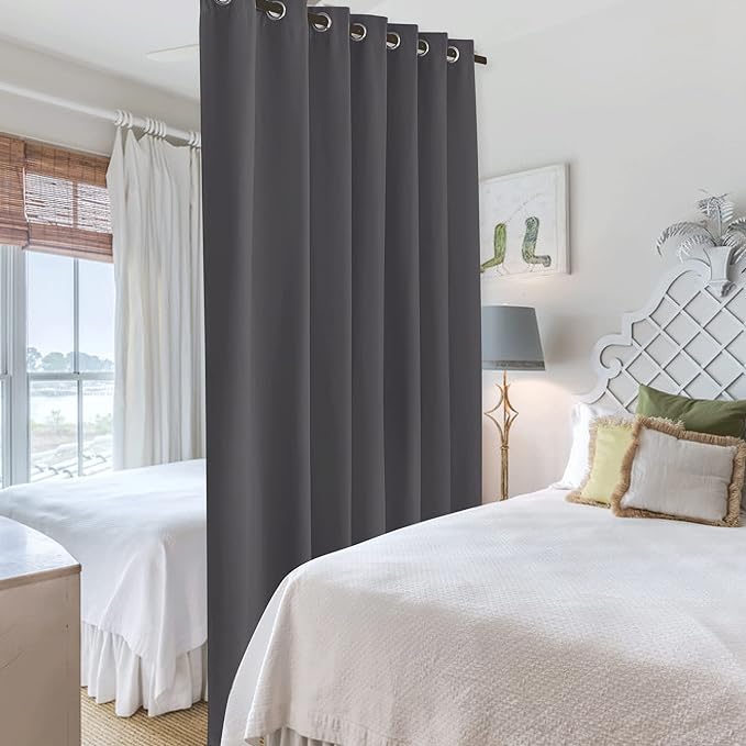 RYB HOME Privacy Curtain for Sliding Glass Door, Light Block Noise Reduce - Image 4