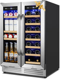 Wine and Beverage Refrigerator Upgraded, 24 Inch Beverage Refrigerator Cooler by Velieta-SpecialistinFridge