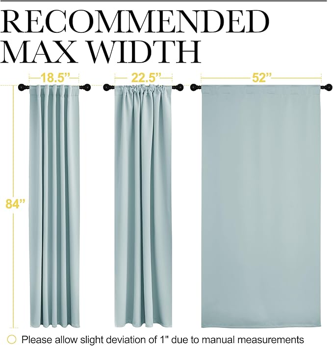 NICETOWN Blackout Curtain Panels Window Draperies - Image 7