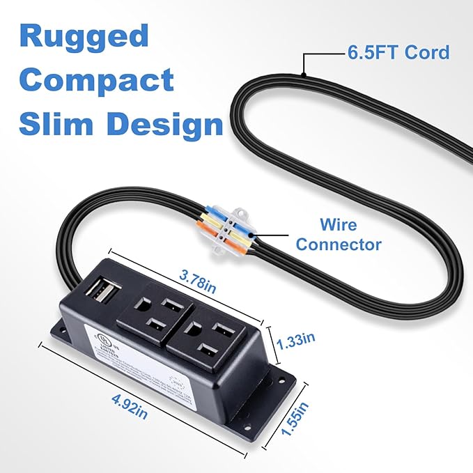 Gun Safe Accessory Electrical Power Outlet Kit，Sekelo Safe Power Outlet Kit - Image 5