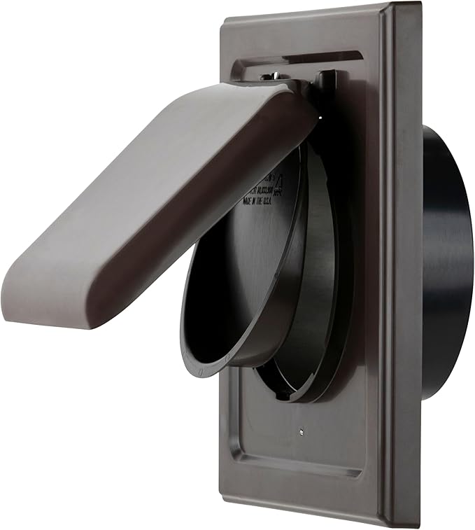 NO-PEST VENT, Exclusive Dual Door Dryer Vent Cover Outdoor 4 inch by No-PestVent