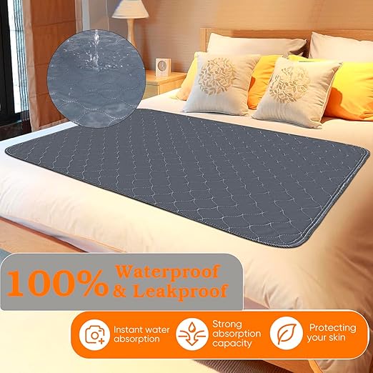 Reusable Chair Pads for Incontinence Absorbent Seat Protector Pads Bed Pads - Image 3