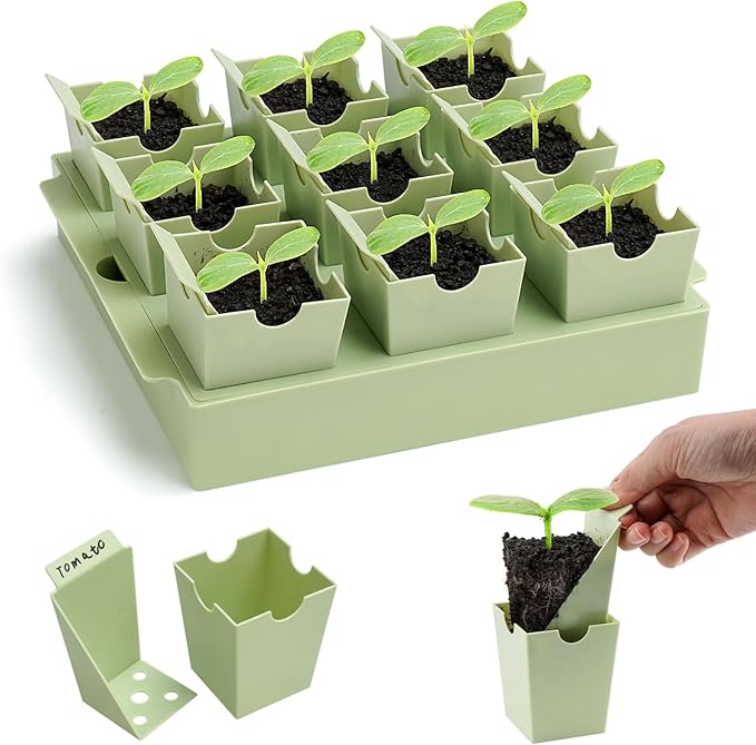 Seed Starter Tray, Dual-Purpose Handles by GreenBazzar
