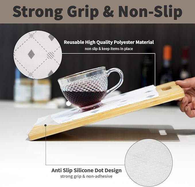 Refrigerator Liners Non Slip 17.7IN x 12FT Roll, Absorbent Fridge Liners and - Image 2