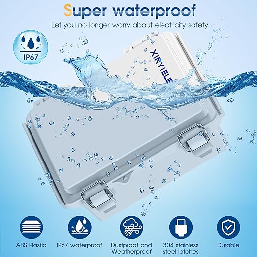 Waterproof Outdoor Project ABS Plastic Junction Box IP67 Weatherproof Dustproof - Image 2
