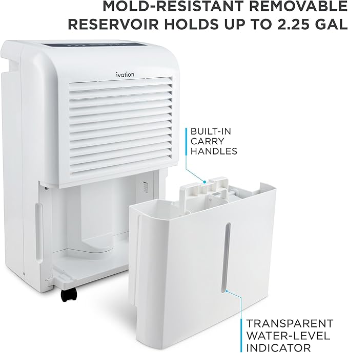 Ivation 4, 500 Sq Ft Dehumidifier - Image 6