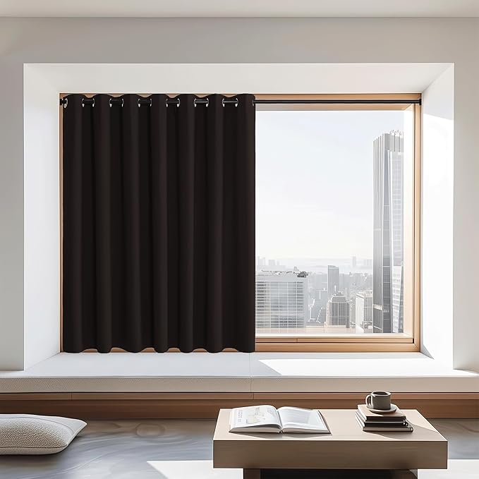 NICETOWN Blackout Curtains 72 inches Long, Grommet Privacy Window Treatment by NICETOWN