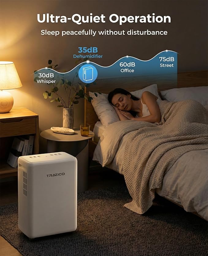 2000 Sq.ft Dehumidifier for Basement, Trazico 30 Pint Dehumidifiers for Home - Image 7