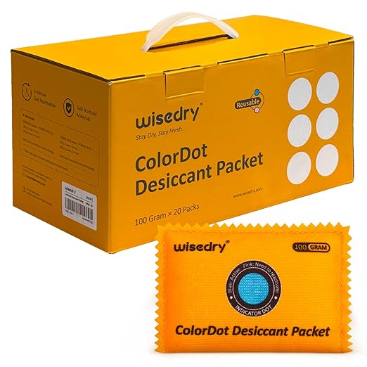 wisedry 100g Rechargeable Desiccant Packs by wisedry