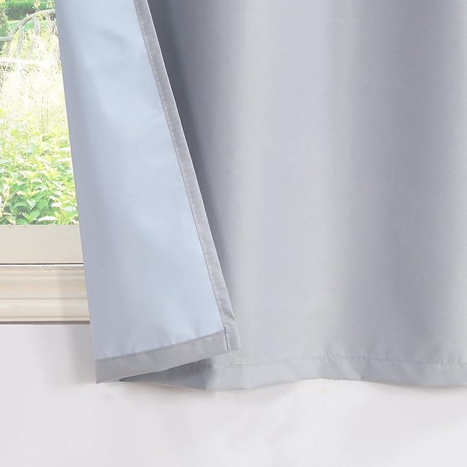 Easy Home 2 Panels Blackout Tier Curtain - Image 5