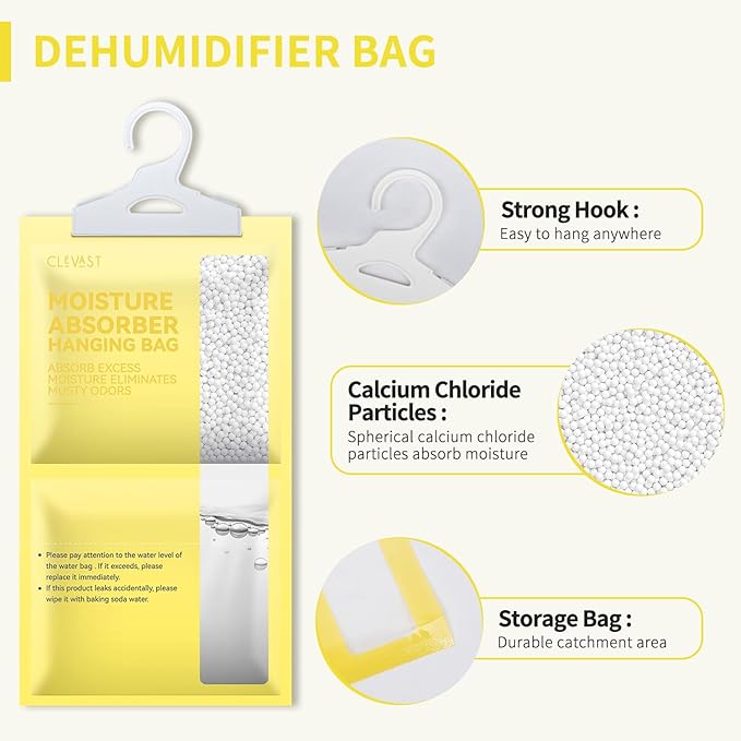 CLEVAST Moisture Absorbers Packets 10 Pack, Dehumidifier Bags - Image 2