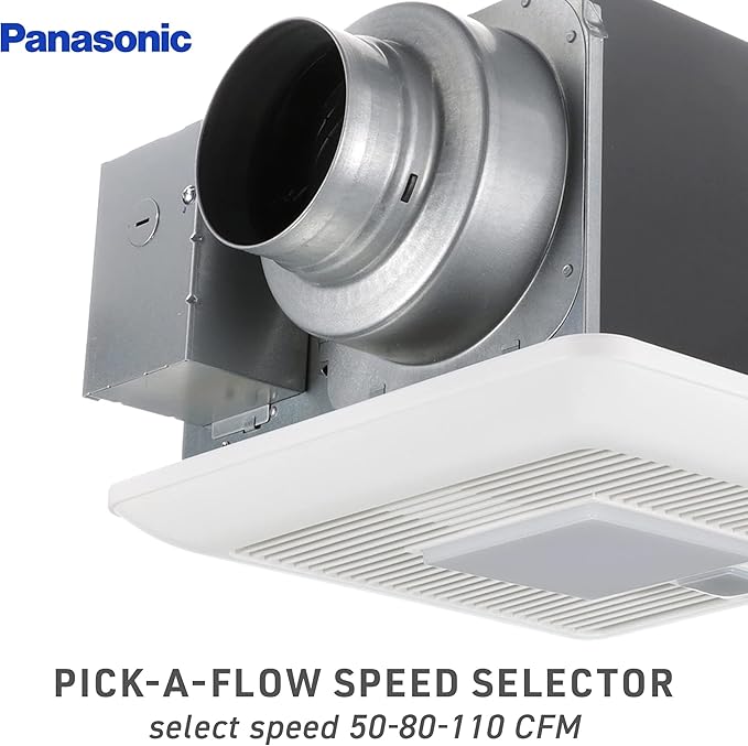 Panasonic WhisperSense Ceiling Mount Bathroom Exhaust Fan - Image 2