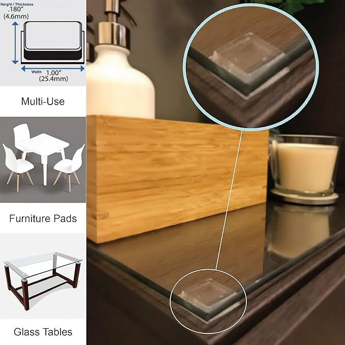 1 Inch Clear Adhesive Bumpers Combo Pack - Image 6
