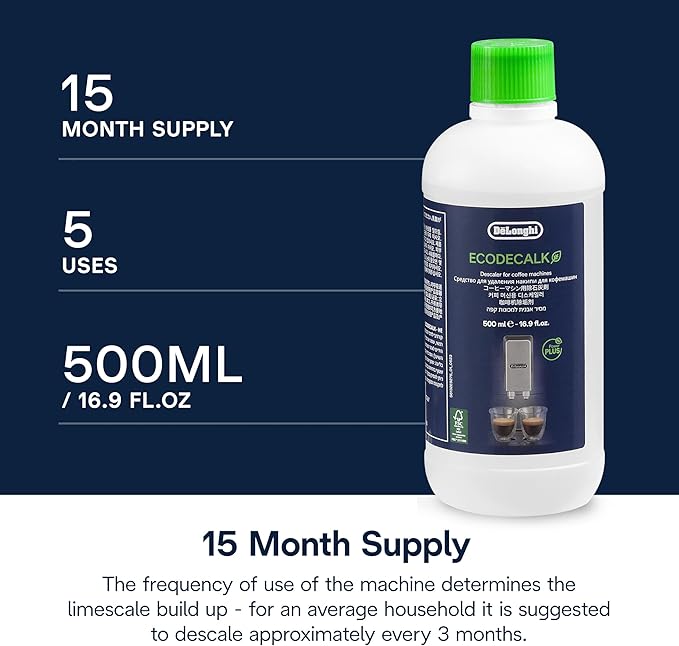 De'Longhi EcoDecalk Descaler, Universal Descaling Solution - Image 7