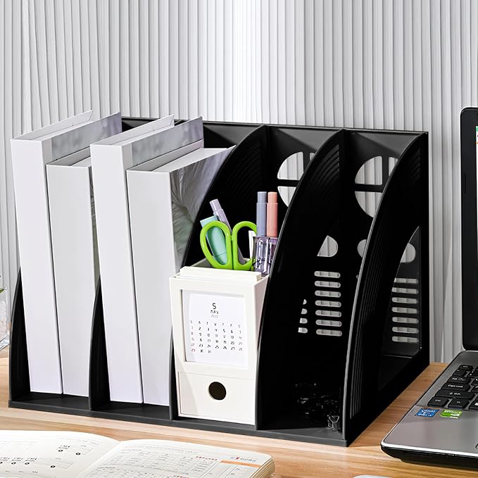 Marte Vanci Magazine File Holder Vertical PP Folder Book Desktop Organizer - Image 5