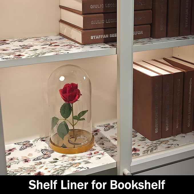 Floral Shelf Liners Non Adhesive and Strong Non-Slip Shelf and Drawer Liners - Image 7