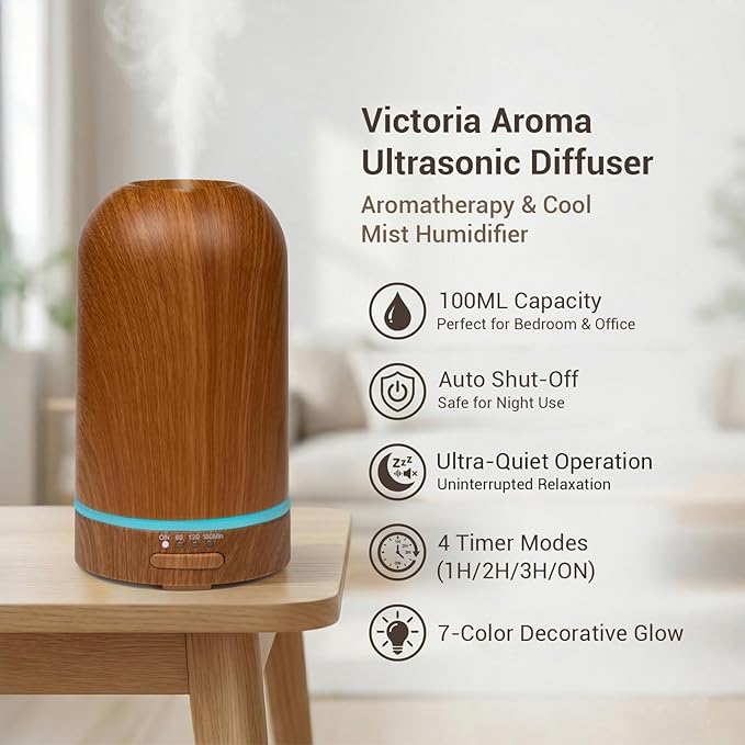 Ultrasonic Essential Oil Diffuser 100ML - Image 2