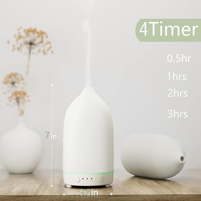 Essential Oil Diffusers, Handmade Ceramic Aromatherapy Diffuser - Image 4