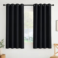 NICETOWN Room Darkening Draperies Curtains Panels, 2 Panels Black W52 x L63 by NICETOWN