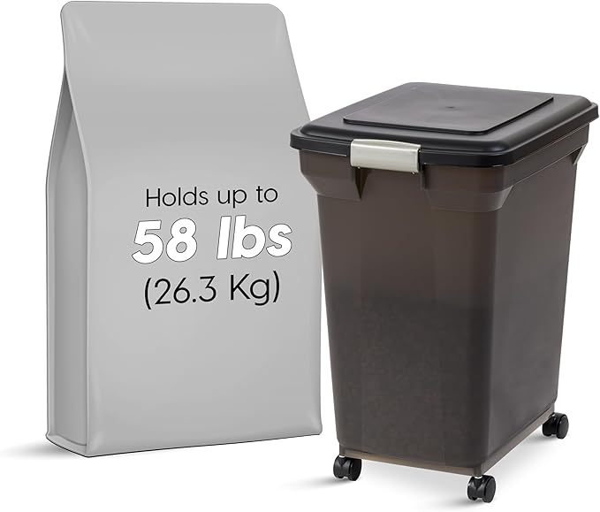 IRIS USA 58 Lbs / 67 Qt WeatherPro Airtight Pet Food Storage Container - Image 2
