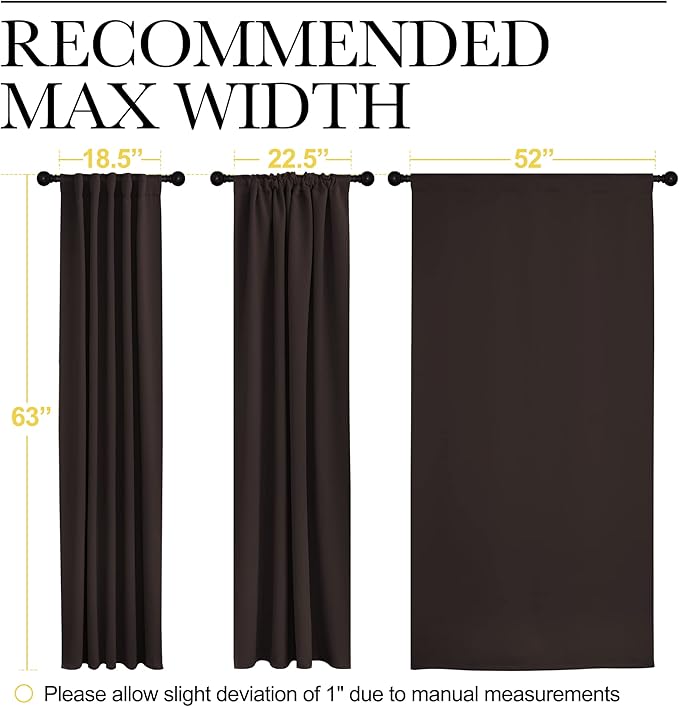 NICETOWN Blackout Curtains for Small Windows - Image 8