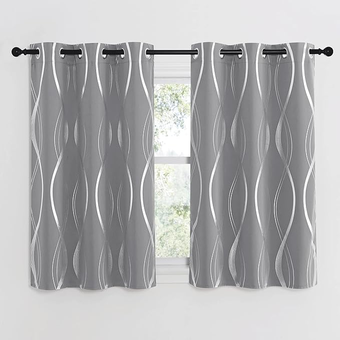 NICETOWN Kitchen Blackout Curtain Panels, 42 by 48 Inch, Window Treatment - Image 2
