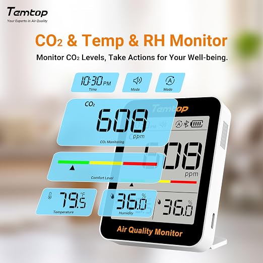 Temtop Smart Indoor Thermometer C1+ - Image 3