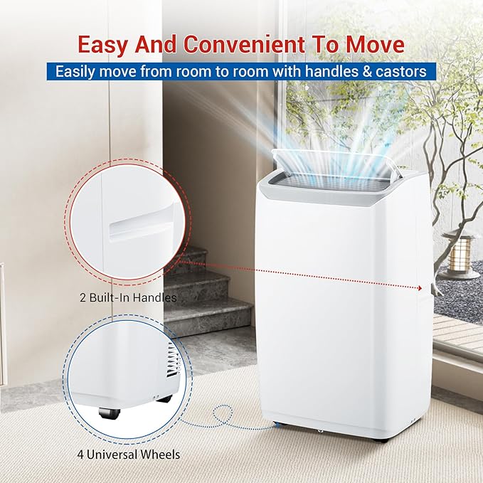 12, 000 BTU Portable AC Units for Rooms, 3-In-1 Portable Air Conditioner Up to - Image 8