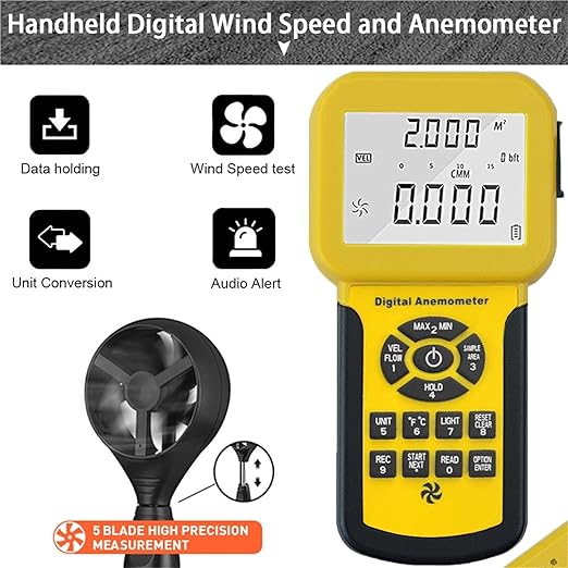 Anemometer, 856A Multifunctional Anemometer - Image 3
