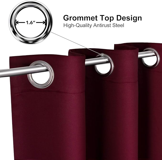 ChrisDowa Grommet Blackout Curtains - Image 2
