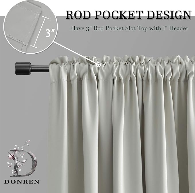 DONREN 108 Inches Long Curtains - Image 5