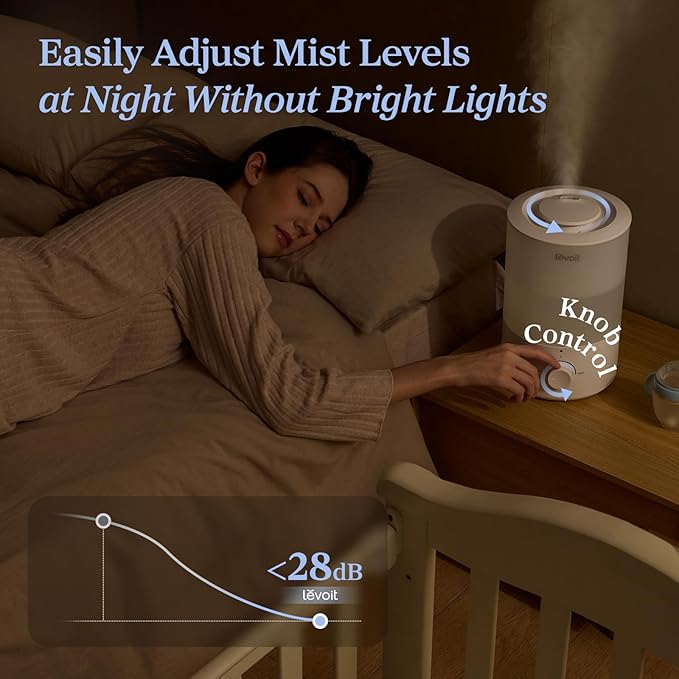 LEVOIT - Humidifiers for Bedroom - Quiet - Cool Mist/Top Fill/Essential Oil - Image 5