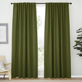NICETOWN Living Room Blackout Draperies Curtains, Olive Green, W70 x L84 by NICETOWN