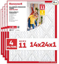 Honeywell 14x24x1 MERV 11 Allergen Reducer 11000 Electrostatic Pleated HVAC AC by HoneywellAirComfort