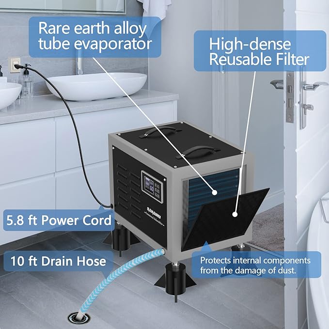 SAHAUHY 158 Pints Commercial Dehumidifier - Image 5