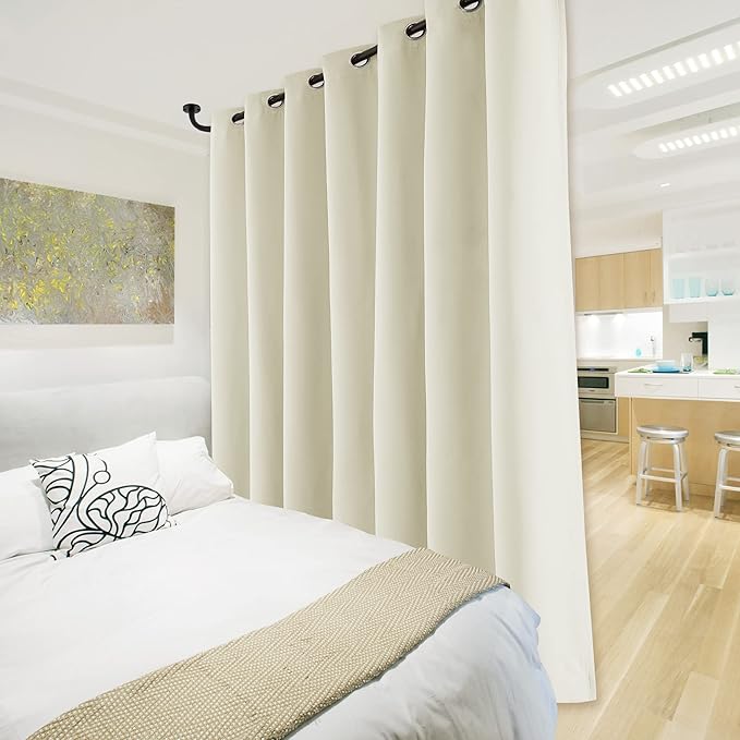 NICETOWN Thermal Insulated 100% Blackout Curtains, Noise Reducing Performance - Image 7