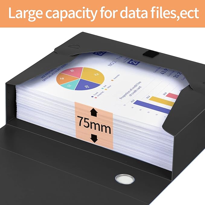 HUA JIE A4 Storage File Boxes Plastic Archives Cases - Image 6