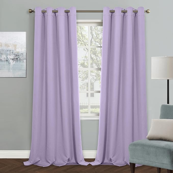 MYSKY HOME Lilac Blackout Curtains by MYSKYHOME