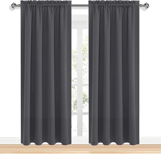 DWCN Blackout Curtains for Bedroom 84 Inch Length 2 Panels Set, Solid Thermal - Image 9