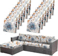 12Pcs High Elastic Digitally Printed Sofa Seat Cushion Cover by CALBODE