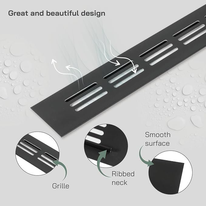 Vent Systems 11.81 x 1.57 Rectangular Door Vent - Image 3